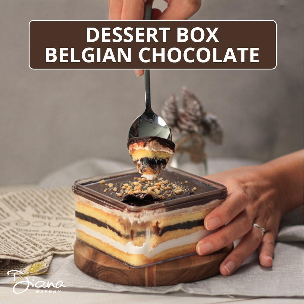 

Diana Bakery Dessert Box Belgian Chocolate - Kue Dessert Box - Cake Cokelat Ori dan Paling Laris