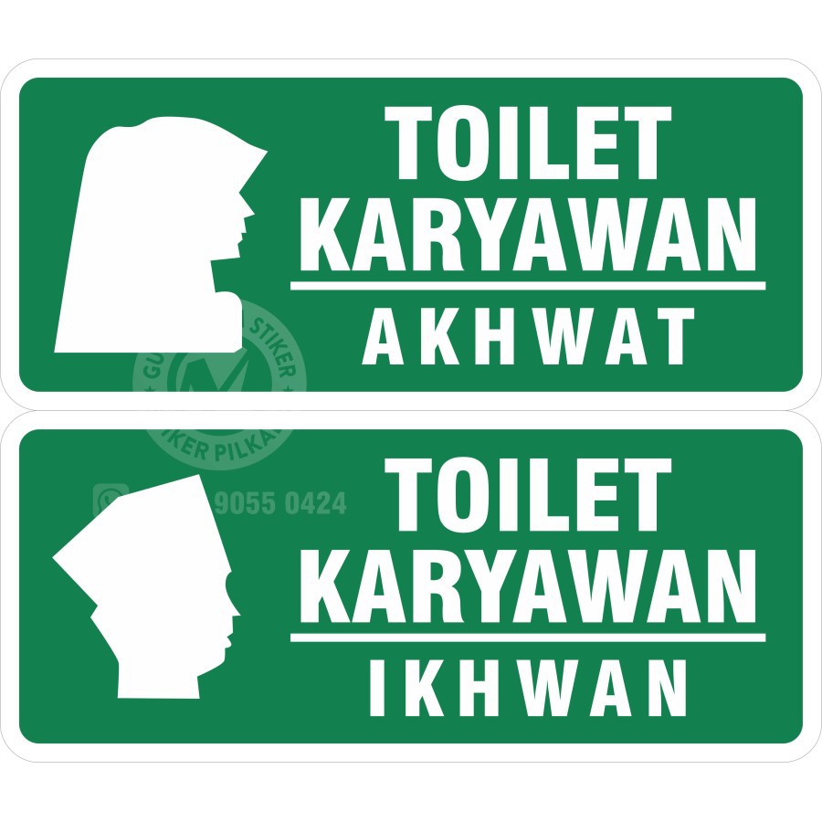 

STIKER VINYL TOILET KARYAWAN IKHWAN & AKHWAT 35X15CM(DIJUAL SATUAN)