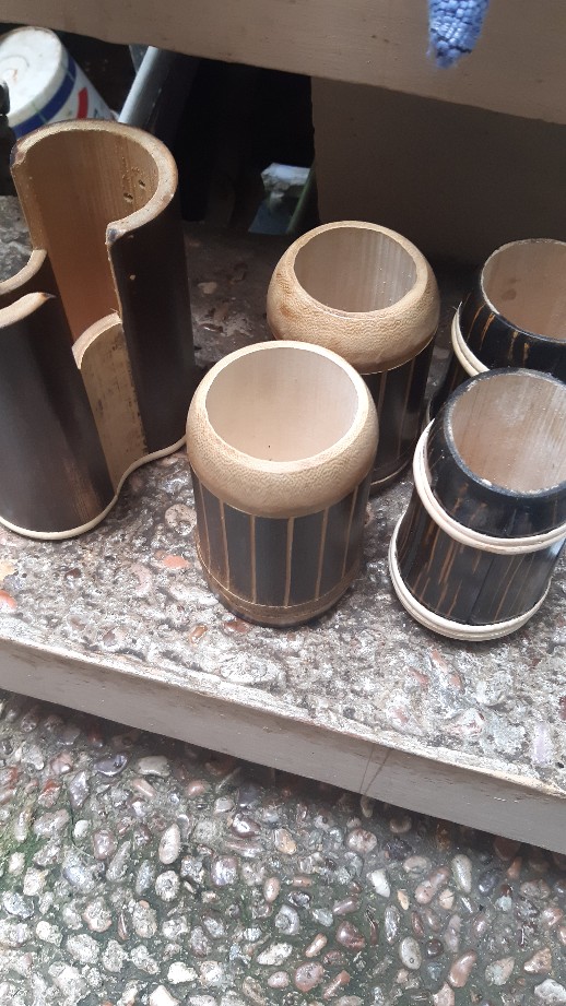 Tempat Sendok Garpu Dari Bambu Hitam Type Tsg.01
