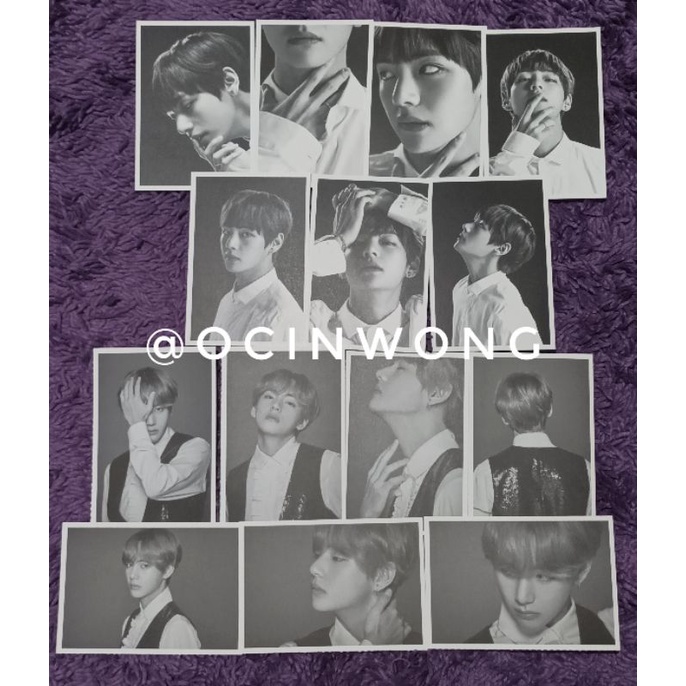 BTS V WINGS FACE PHOTO SET