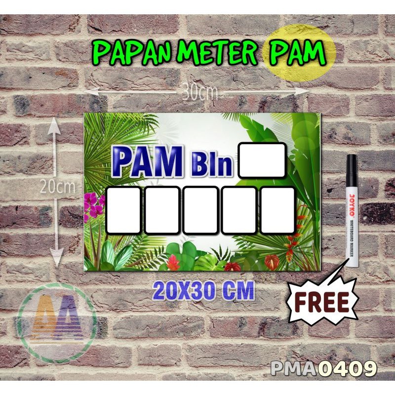 

Papan Meter Listrik PLN PAM motif Unik - Tropical 09 - Toko2A