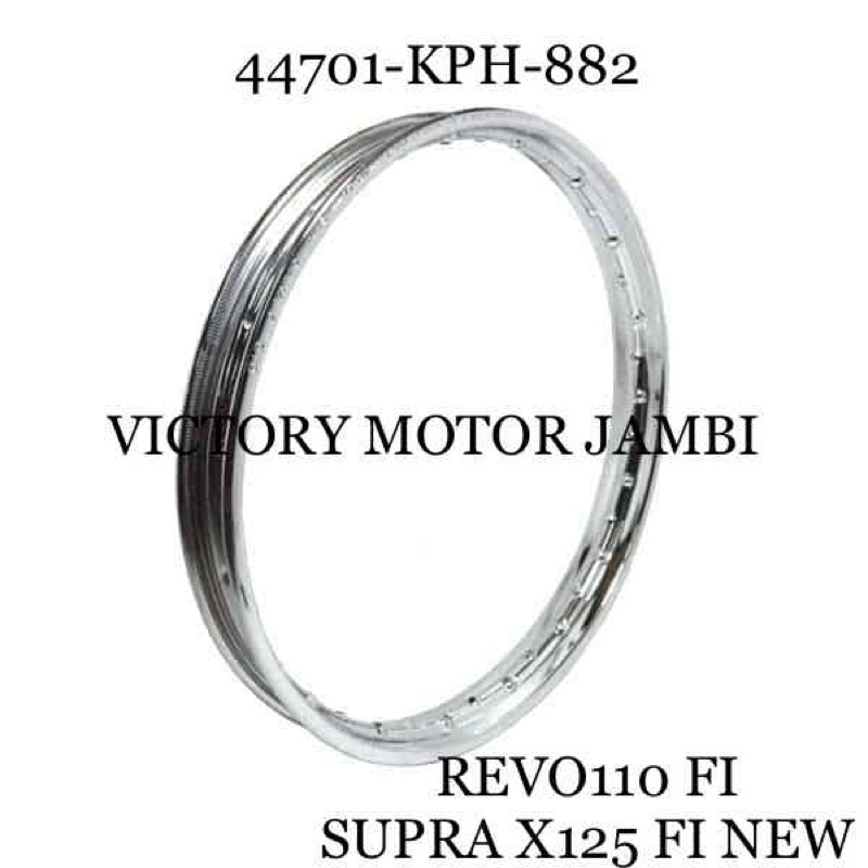 DAUN LINGKAR VELG DEPAN 140x17 SUPRA GRAND KPH SUPRA X125 FITNEW 44701-KPH-882 HONDA AHM
