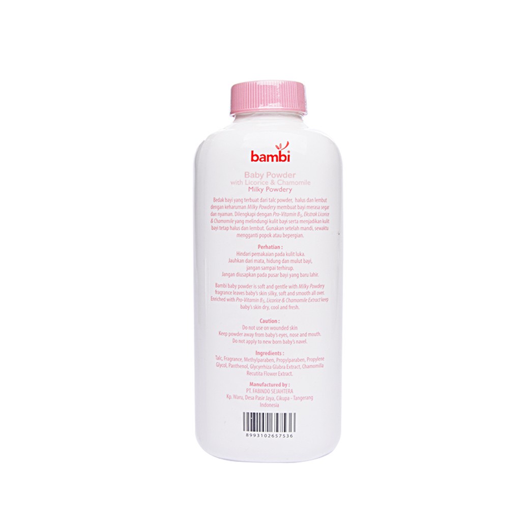 BAMBI Baby Powder 100gr Pink and Blue / Bedak Tabur Anak Bayi