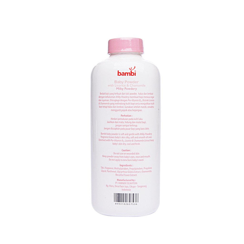 BAMBI Baby Powder 100gr Pink and Blue / Bedak Bubuk / Bedak Tabur Anak