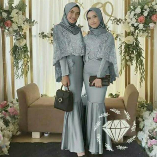 MAXY AZKA MERMAID, BRUKAT, VELVET, GAMIS, HIJAB, MUSLIM, DRESS