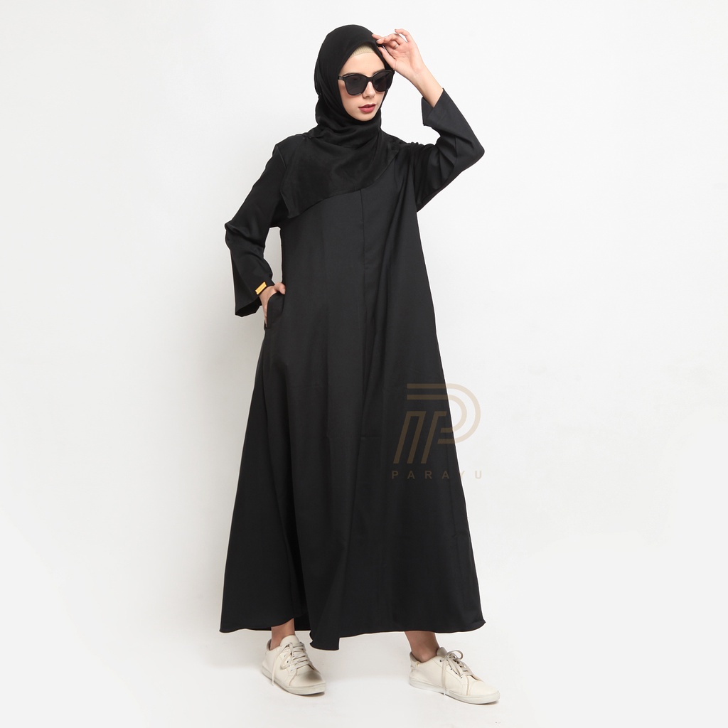 Parayu - Abaya basic | Abaya turkey | Abaya polos | Hitam