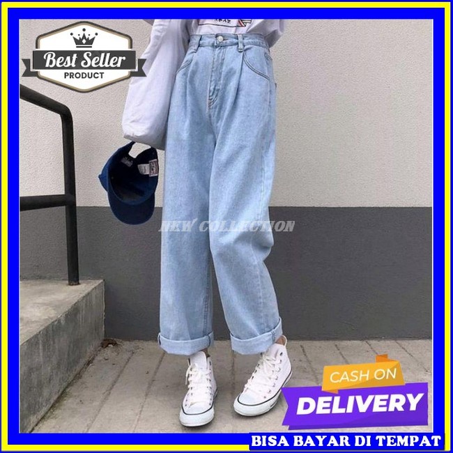 Celana Boyfrinds Murah Kulot Jeens Wanita Kekinian Khulot Terbaru 2022 Import Korea Jeans Cewek Kore
