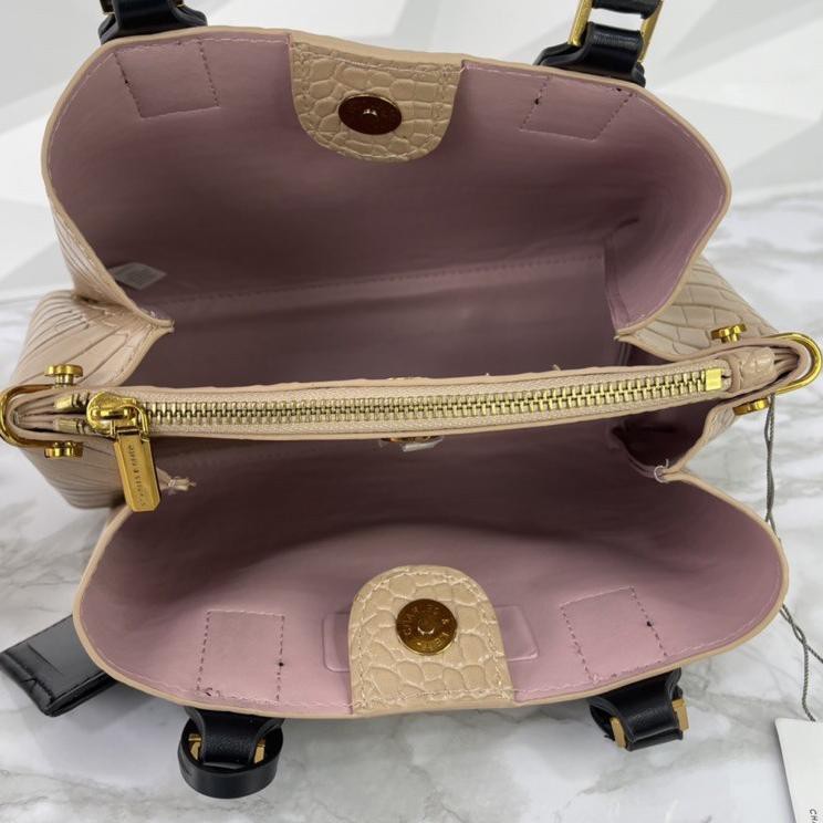 Tas CK Handbag Croco Office Bag Croco uctured Handle Doubleside Pum Import C583 CK318 CK318 .