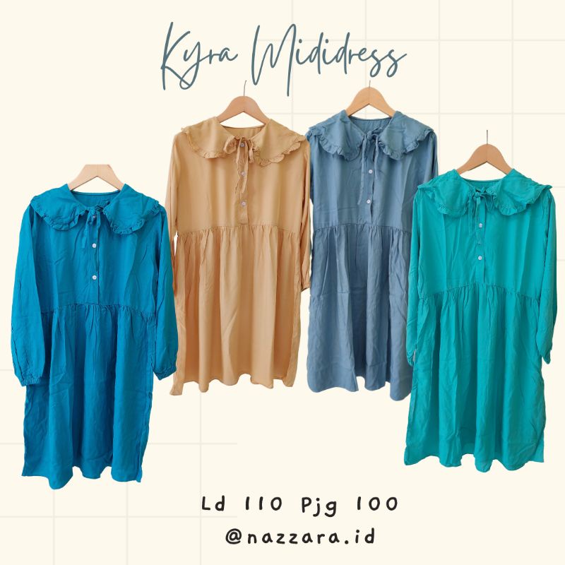 Kyra Mididress Tunik wanita