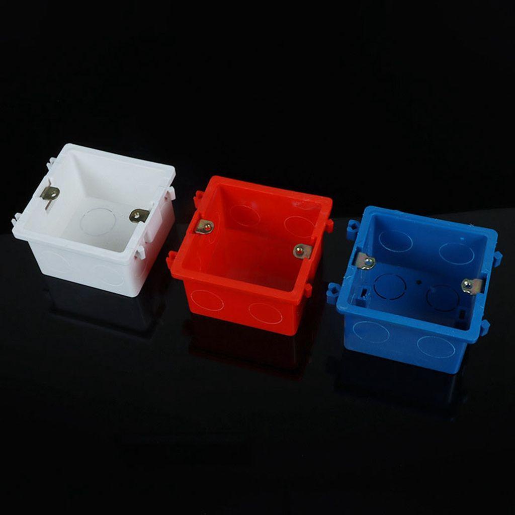 Lanfy Saklar Junction Box 86tipe 4pcs Kawat Dark Box Flame Retardant Flush Mount Thicken Junction Box