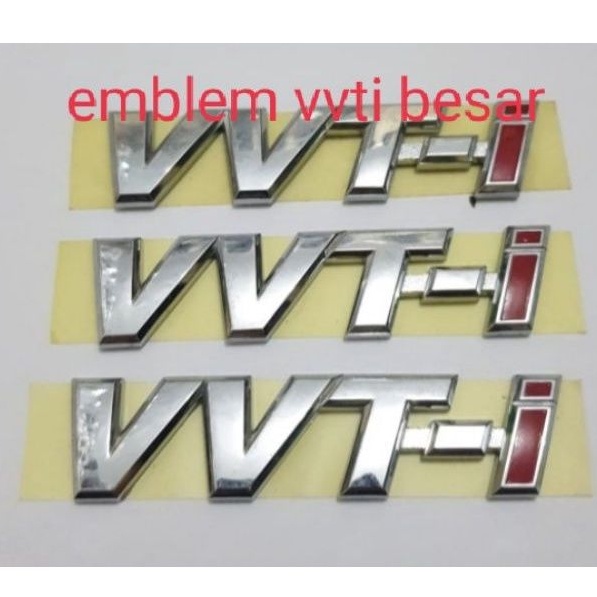 Emblem tulisan VVT-i besar Innova portuner Hilux Vios Altis Camry original