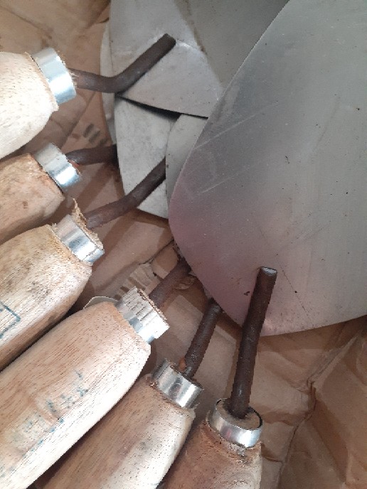 Sendok Semen Tanah Taman Kecil Lancip Gagang Kayu Murah