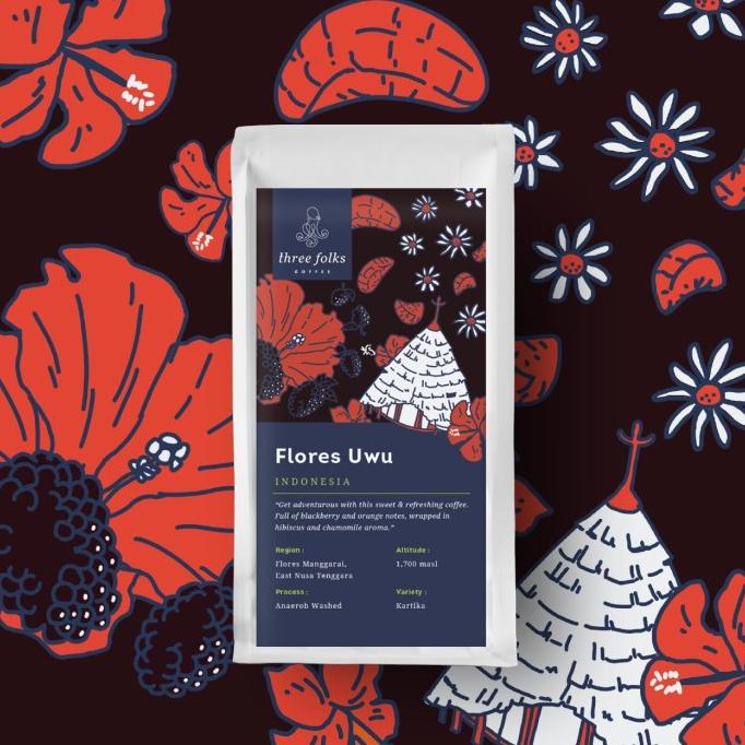 

Kopi Arabika Three Folks Flores Uwu Anaerob Washed 200 gr -Diskon Besar