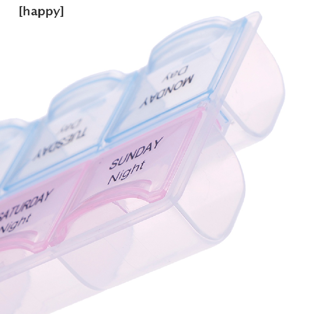 1 Pc Kotak Penyimpanan Pil Tablet Obat Mingguan 7 Hari