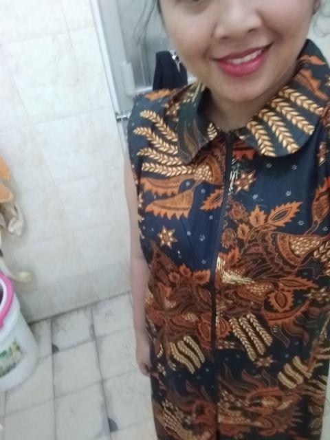 Maxi Cardi Batik Outer Wear Long Vest Sogan Series #2 Longvest Ethnic Rompi Panjang Nirmala