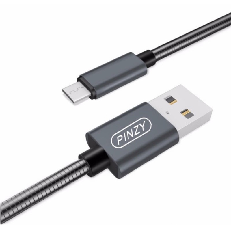 Metal Spring Data Line PINZY King Kong V6 Micro USB Support Qc 3.0 - Kabel MICRO USB V6