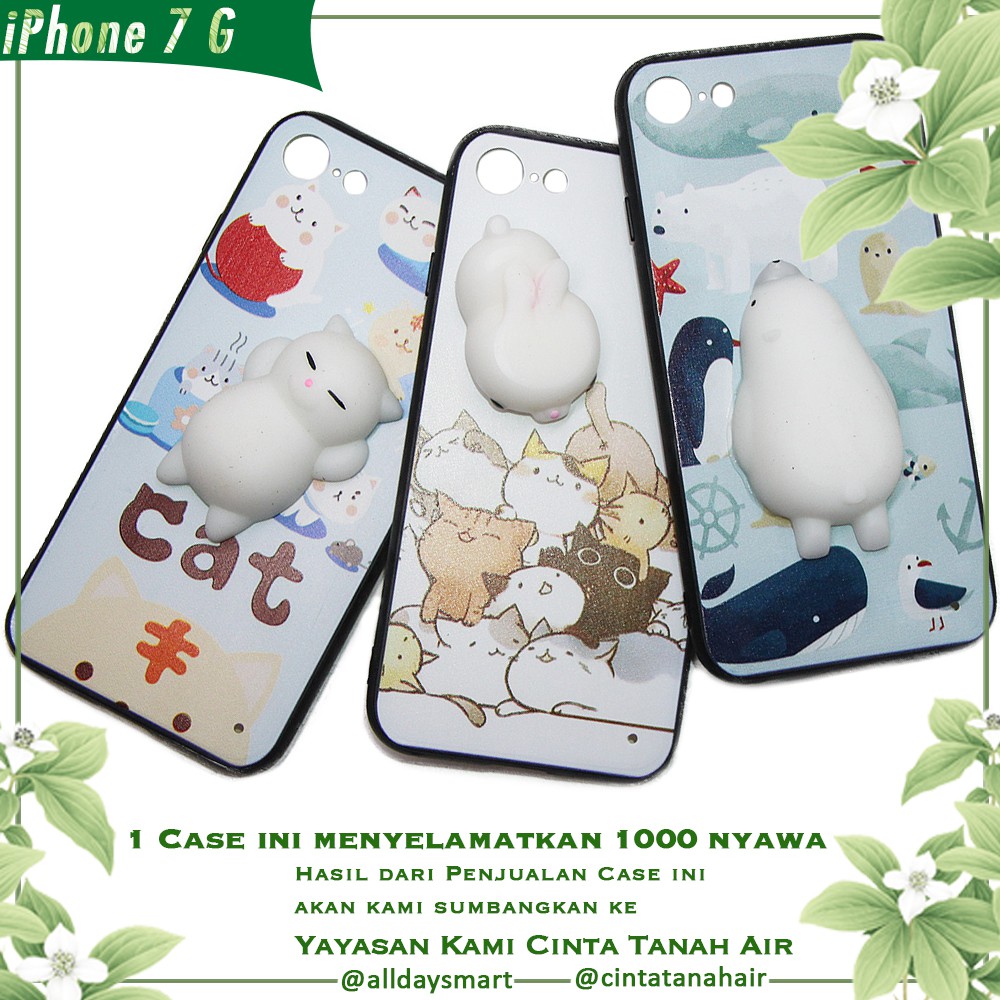 Alldaysmart Hard Case Handphone iPhone Squishy Random Motif (Belanja Sekaligus Beramal)