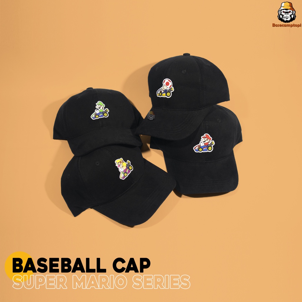 Topi Polo Caps Topi Baseball  Distro Pria Wanita Super Mario Series