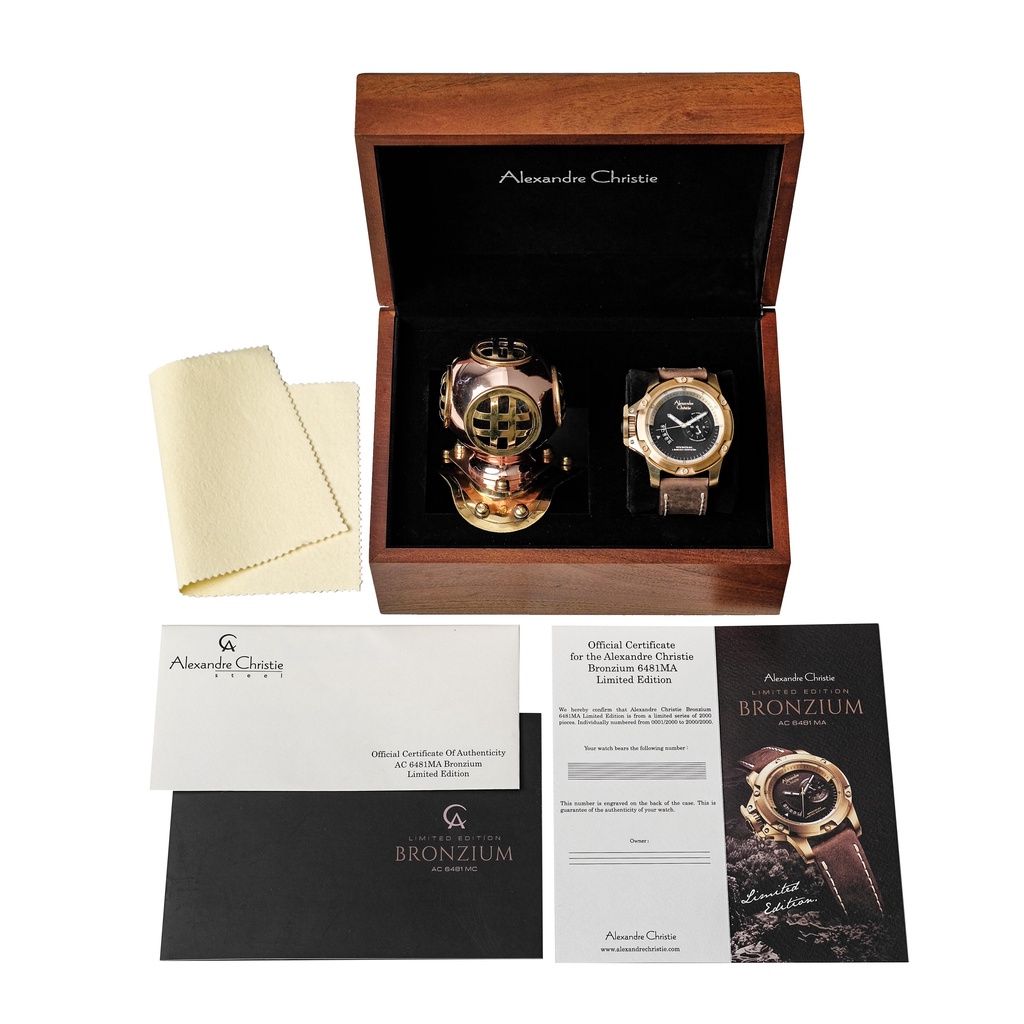 Jam Tangan Pria ALEXANDRE CHRISTIE AC 6481 MALGPBA Bronzium LIMITED EDITION