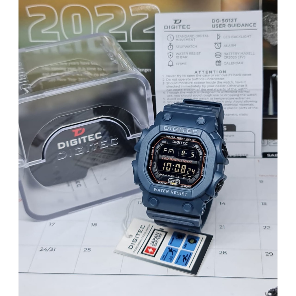 Jam Tangan Pria DIGITEC DG-5012 Original / DG2012 Digitec Original 100%