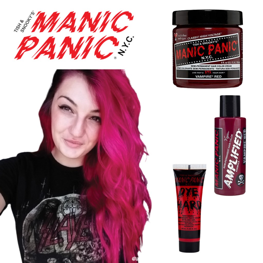Manic panic vampire red (classic, Amplified, Dye Hard) Shopee Indonesia