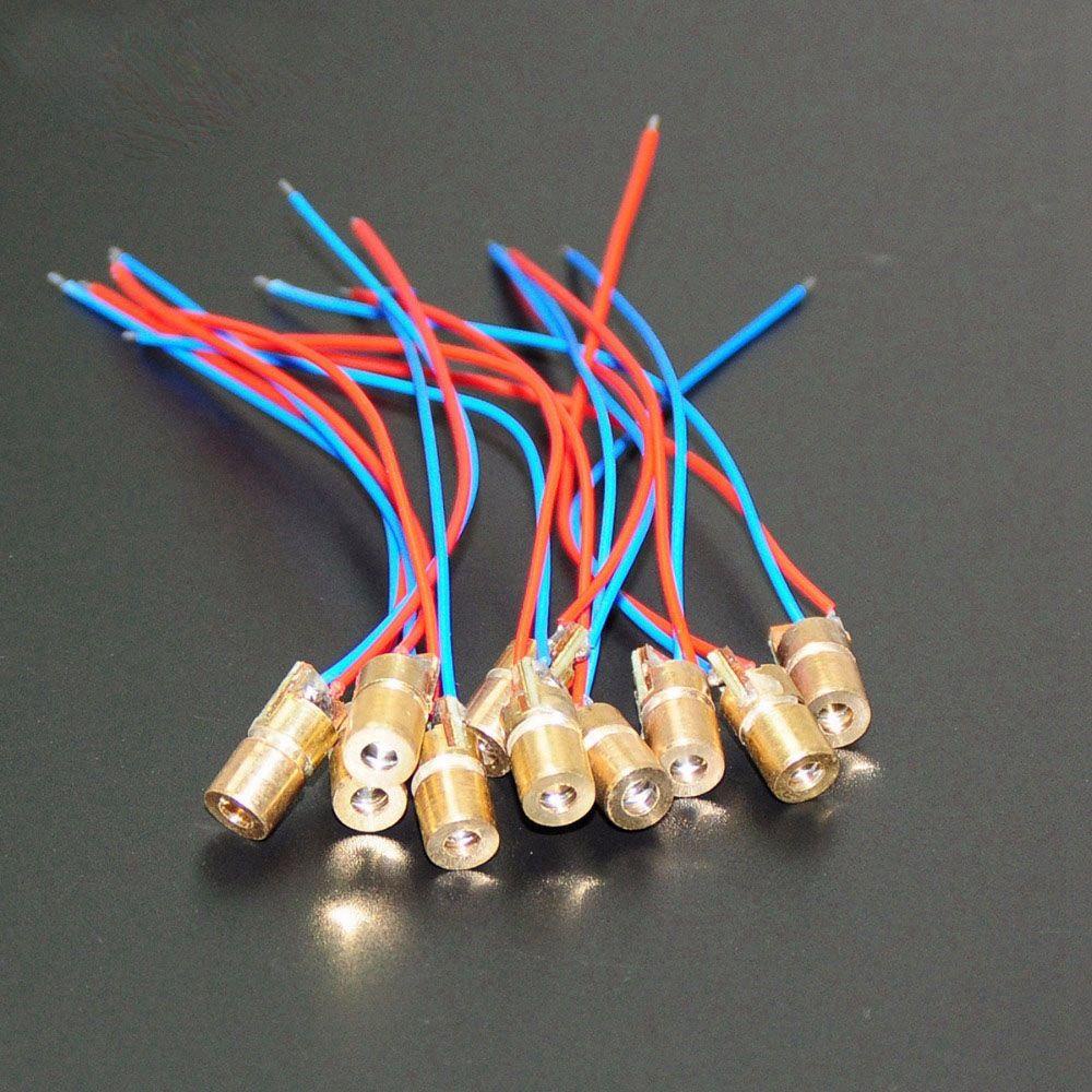 Nanas1per3/5/10pcs Dioda Laser Kualitas Tinggi Red Sight Copper Head Dot Diode Module