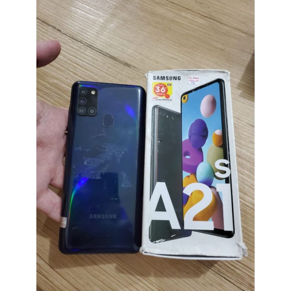 Samsung A21s Ram 3/32GB Ex sein Dual Second Lengkap No minus