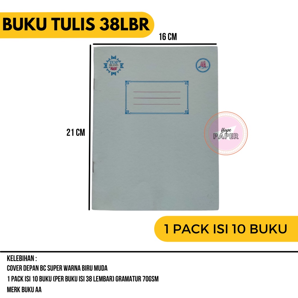 Jual Buku Tulis Sekolah 1 pack isi 10 Buku / Buku Tulis Sekolah / Buku