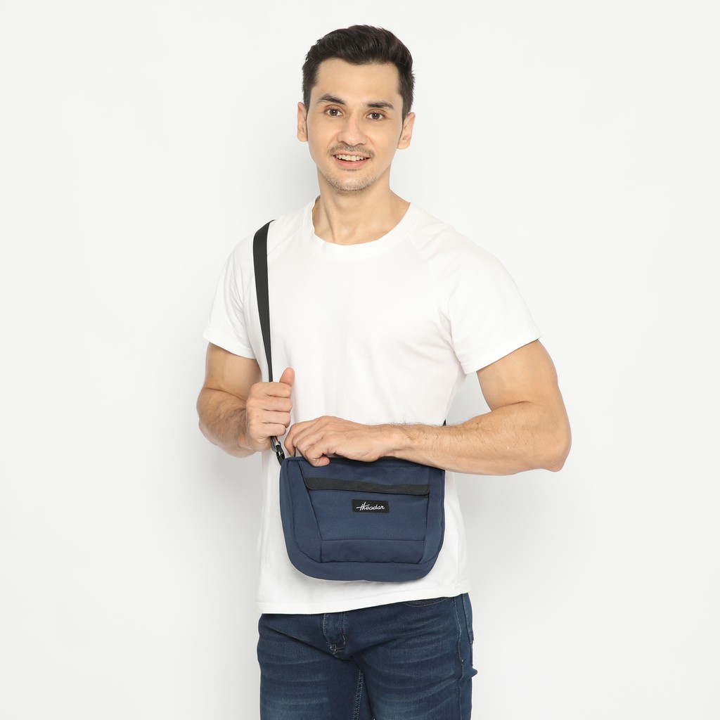 THEODOR Sling Bag VAROS Navy Blue. High Quality. Pria Wanita. Handlebar Bag. Tas Sepeda