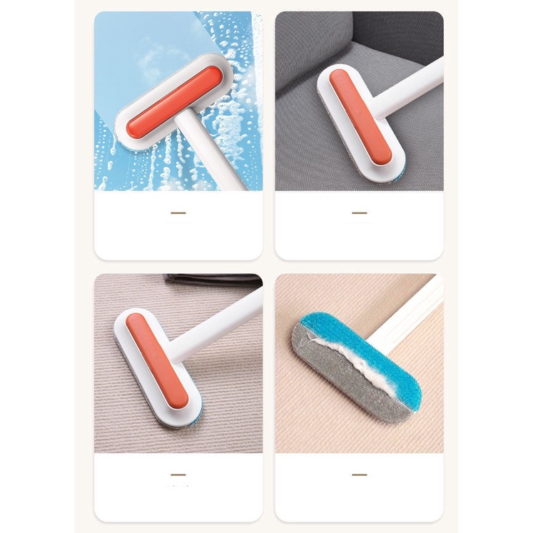 DODORY HL0342 Alat Pembersih Kaca Jendela Rumah Sofa Mobil Wiper Pengering Kaca Dinding Alat Pembersih Bulu Pakaian Wiper Cleaning Tool