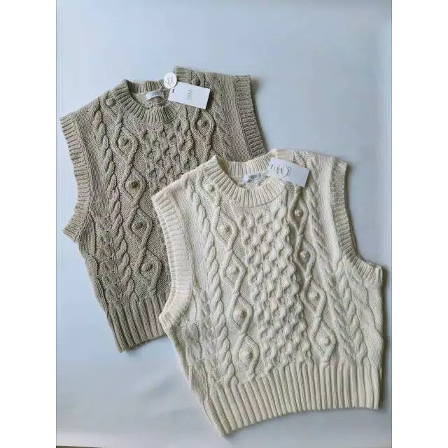 cable knit vest