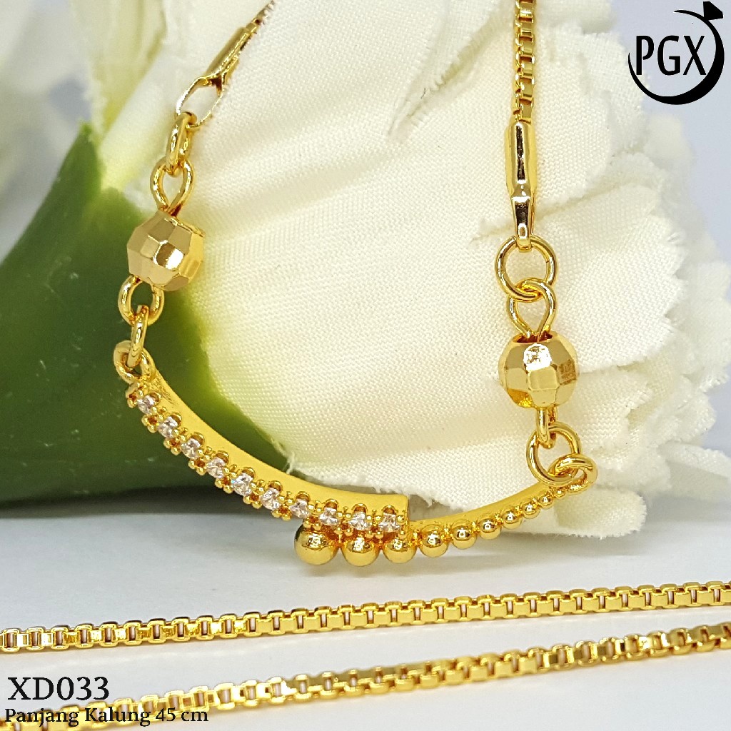 PGX Kalung Wanita Xuping Perhiasan Lapis Emas Aksesoris Fashion Premium - XD058