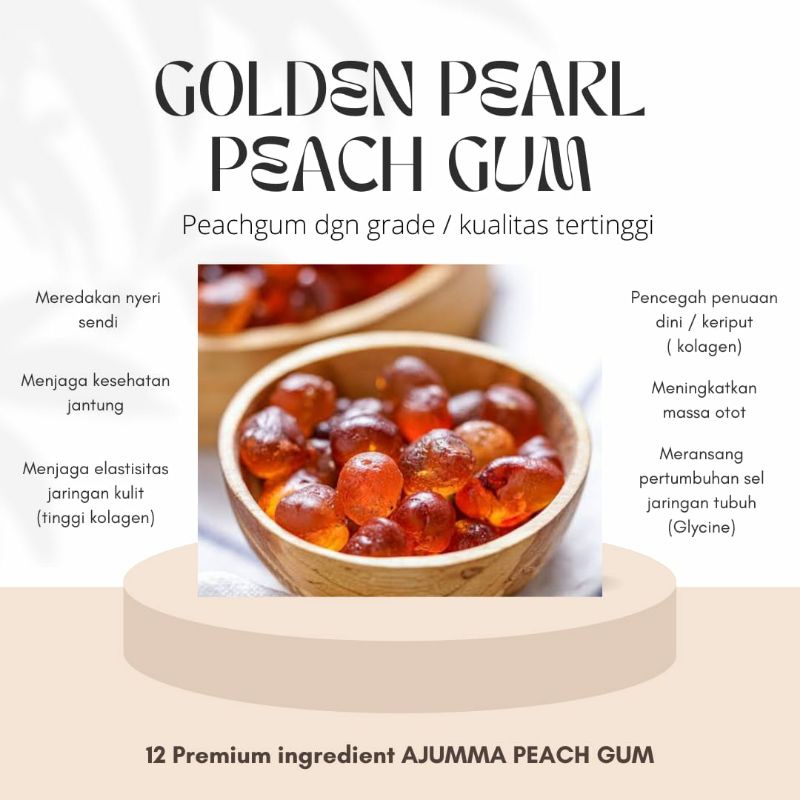 

Peach gum - golden peach gum