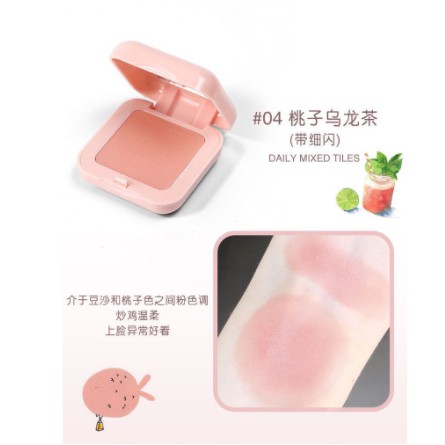 Lameila No.3042 Candy Natural Orange Rouge Blush 6 Color DJ 3042