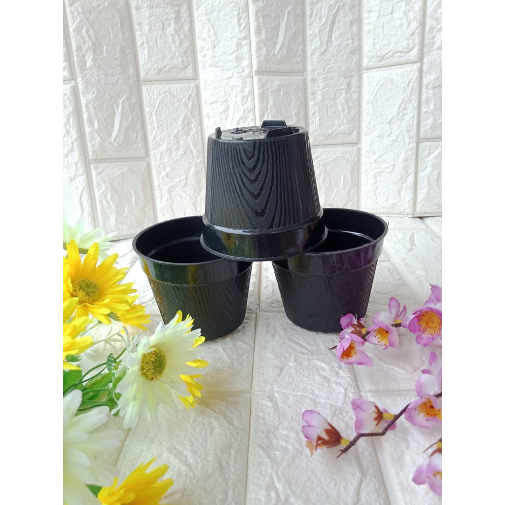 Pot Serat Kayu 10CM Hitam By Garden Of Love Pot 10 Cm Murah Grosir Tanaman Hidroponik Pot Ice Cream