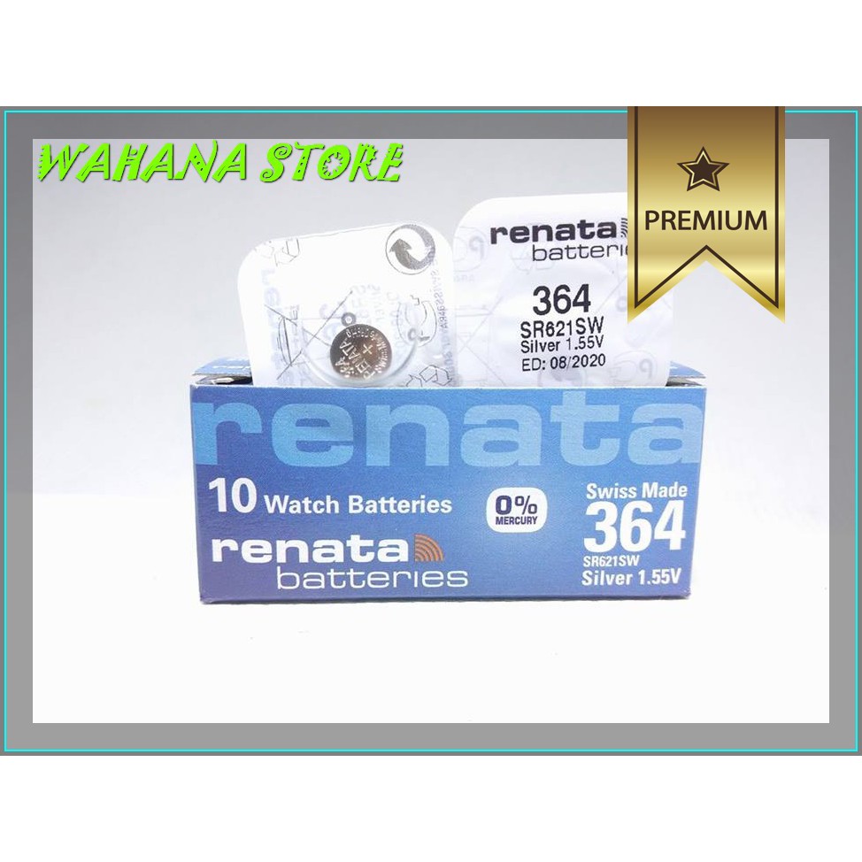 BATTERY BATREI BATERE RENATA SR621SW RENATA 364 ORIGINAL