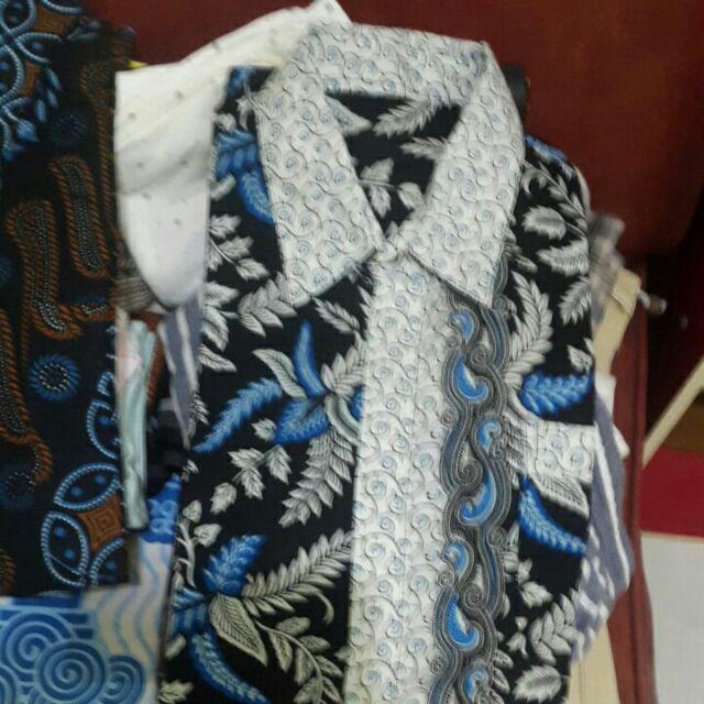 Batik Couple Pria Wanita Motif Seno Jarum