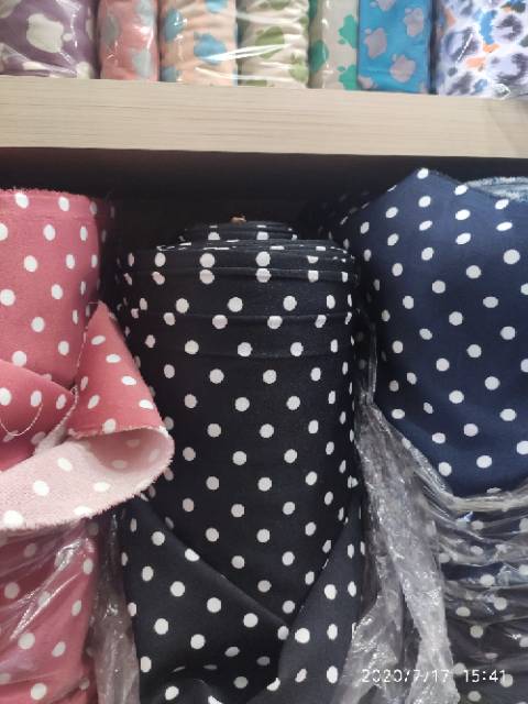 KATUN POLKADOT JEPANG HALUS