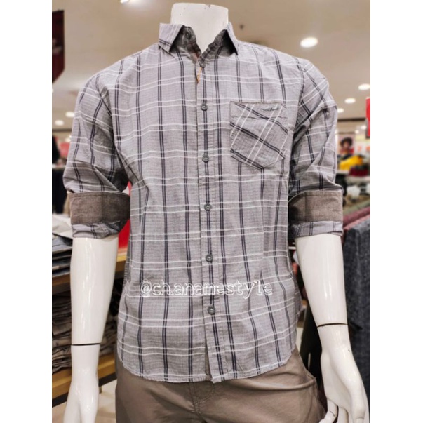 Kemeja Watchout Pria Lengan Panjang