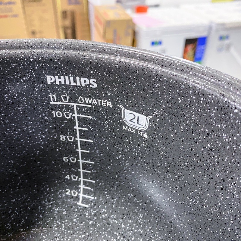 Philips Inner Pot/ Teflon Philip Rice Cooker Bakuhanseki Untuk HD4515 Digital HD3111/30 PANCI PHILIPS HD3110/33 Inner Pot Panci 2L 4515 1.8L Bakuhanseki HD3138 3132 3131 3129 3128 3127 3119 3118 3053 3110 4515