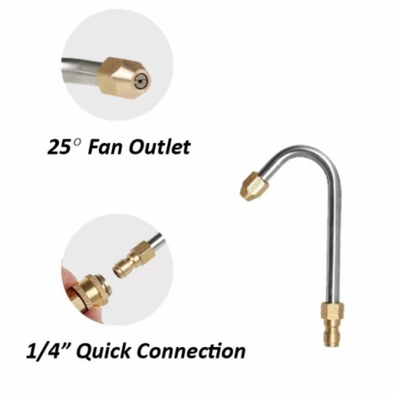 tongkat sprayer 17 cm 90 degree high pressure quick connect