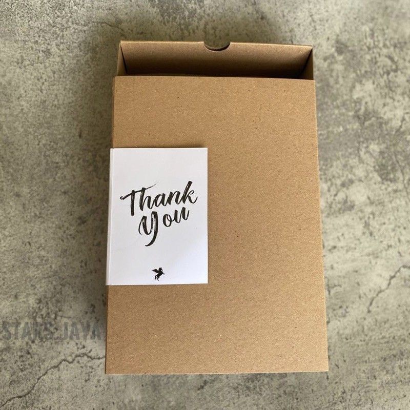 

Box Slide 22 x 16 x 5 cm / Box Hadiah / Box Kraft / Box Bagus / Best seller