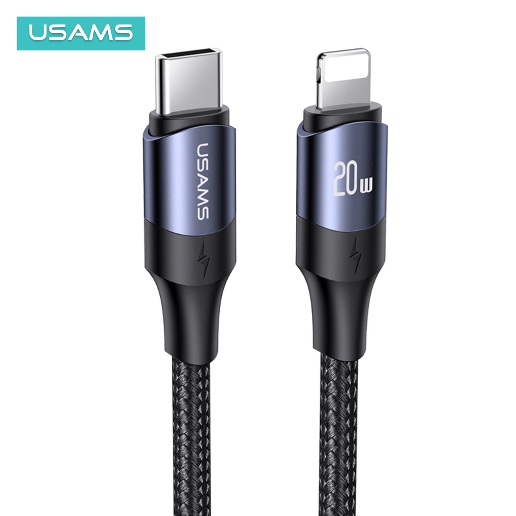 USAMS U71 Kabel Data Fast Charging Type C to Lightning 20W