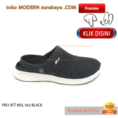 PRO ATT MSL 562 HITAM Sepatu Pria Kasual Sepatu Slip On Karet