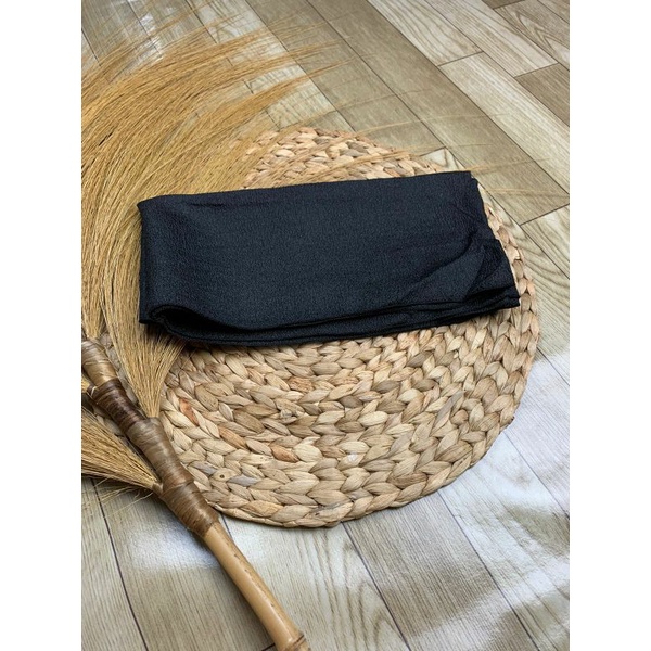Selendang organza/senteng warna cantik cantik banget-Hitam