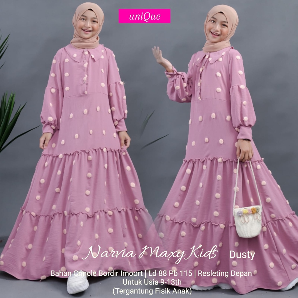 NARVIA MAXY KIDS ANAK DRESS GAMIS ORI UNIQUE