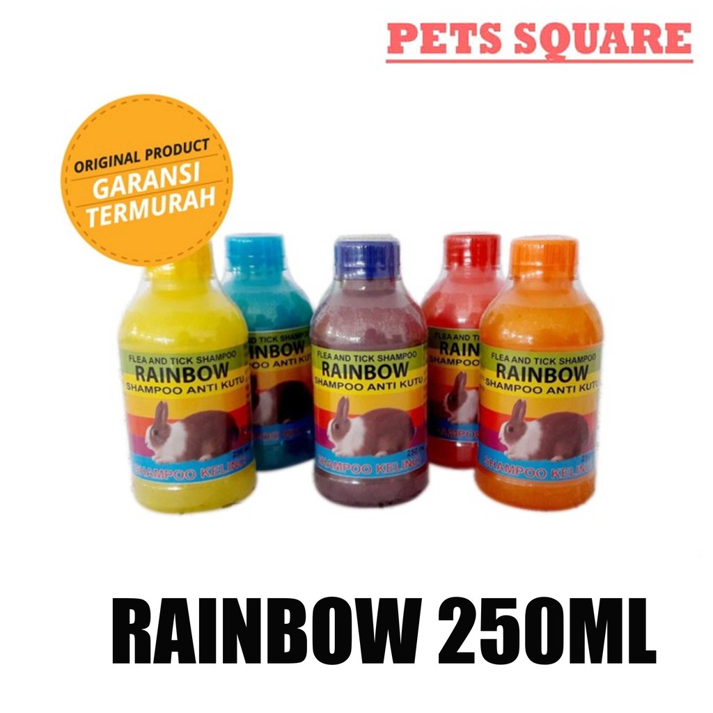 Shampoo Kelinci anti kutu RAINBOW K Flea and Tick Shampoo 250 ml