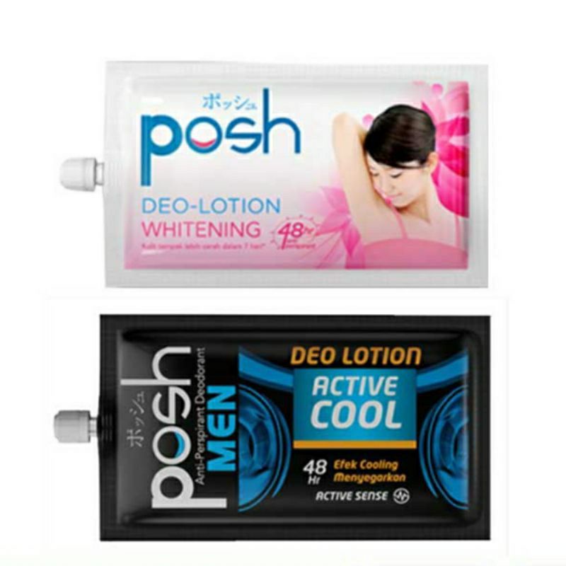 POSH DEO-LOTION 1 Renceng Isi 12 Sachet