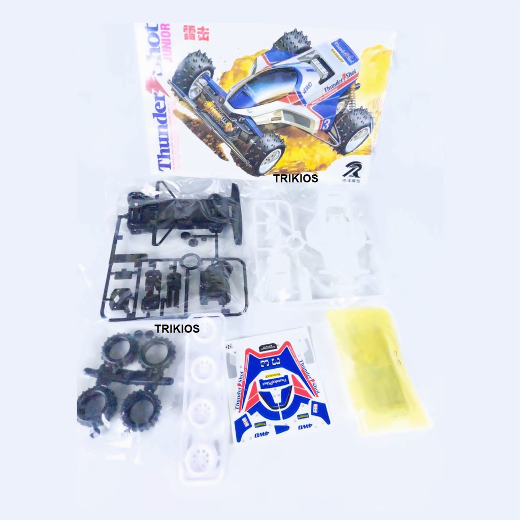 Rep. Tamiya Mini 4wd Merk DD Ruize Thunder Shot Junior Type 1 Chassis