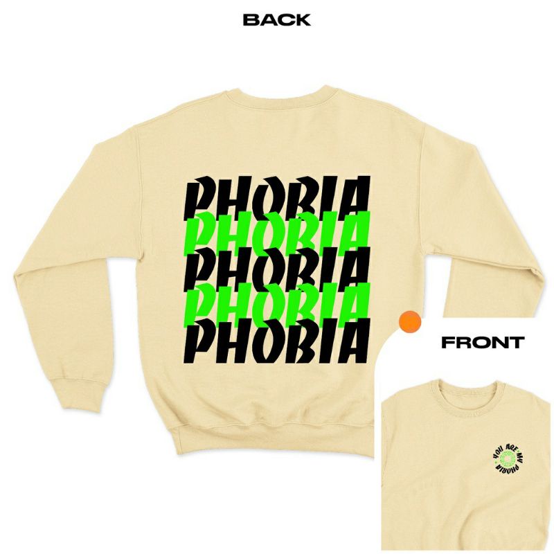 Sweater crewneck unisex (Phobia)